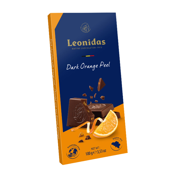 Σοκολάτα πλάκα Leonidas 100 γρ  Dark 54% Orange