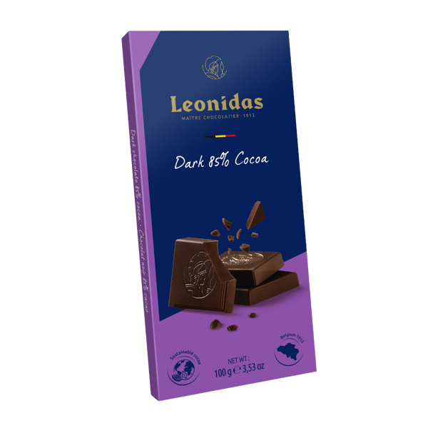 Σοκολάτα πλάκα Leonidas 100 γρ  Dark 85% Cocoa