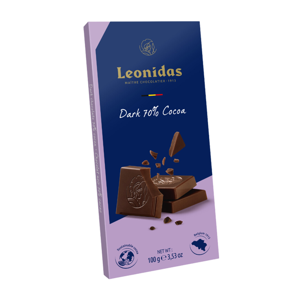 Σοκολάτα Πλάκα Leonidas 100 γρ Dark 70% Cocoa