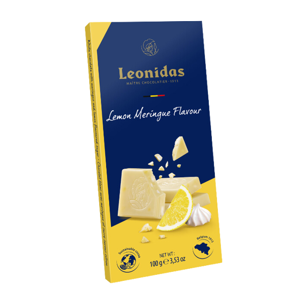 Σοκολάτα πλάκα 100 γρ meringue lemon flavour white chocolate