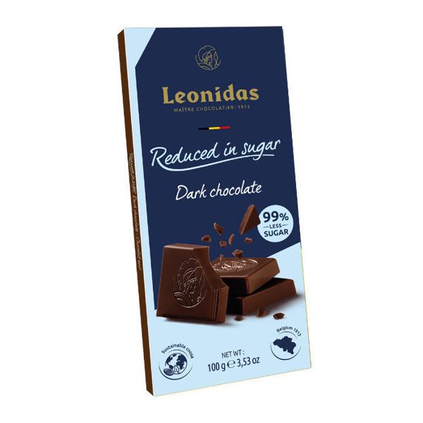 Sugar reduced σοκολάτα υγείας Leonidas 100 γρ.<br/>