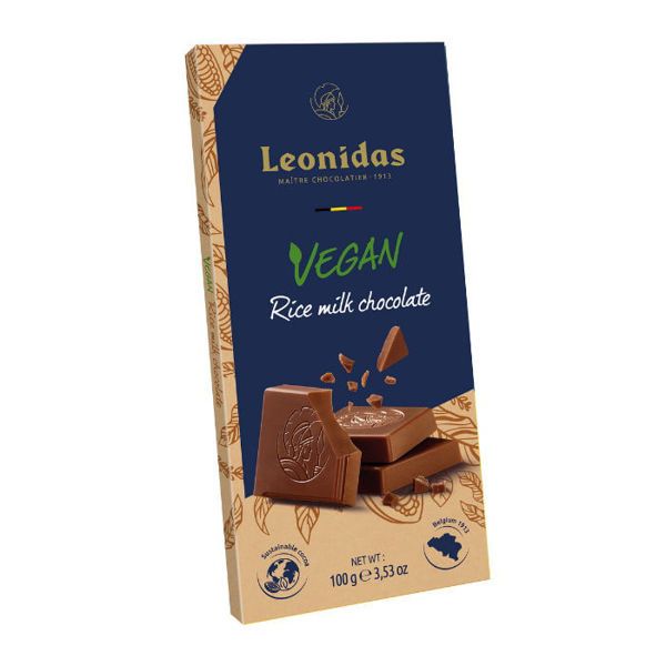 Vegan σοκολάτα Leonidas γάλακτος με σιρόπι ρυζιού 100 γρ.